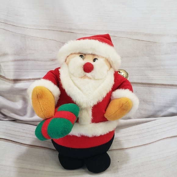 1995 Avon Christmas Santa Claus Animated Musical Plush Toy 8 Inch - Picture 9 of 9
